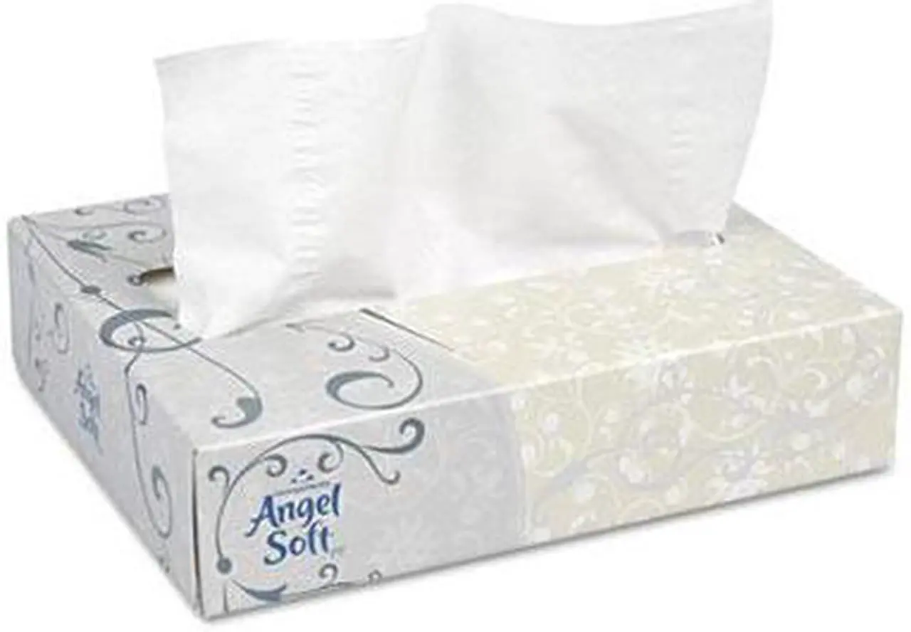 Alt view image 7 of 10 - Facial Tissue, White, 50 Sheets/Box, 60 Boxes/Carton