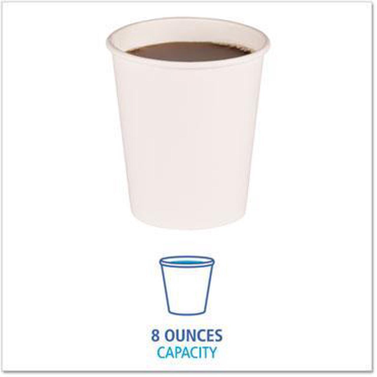 Alt view image 5 of 7 - Boardwalk WHT8HCUP Paper Hot Cups, 8 oz, White, 1000/Carton
