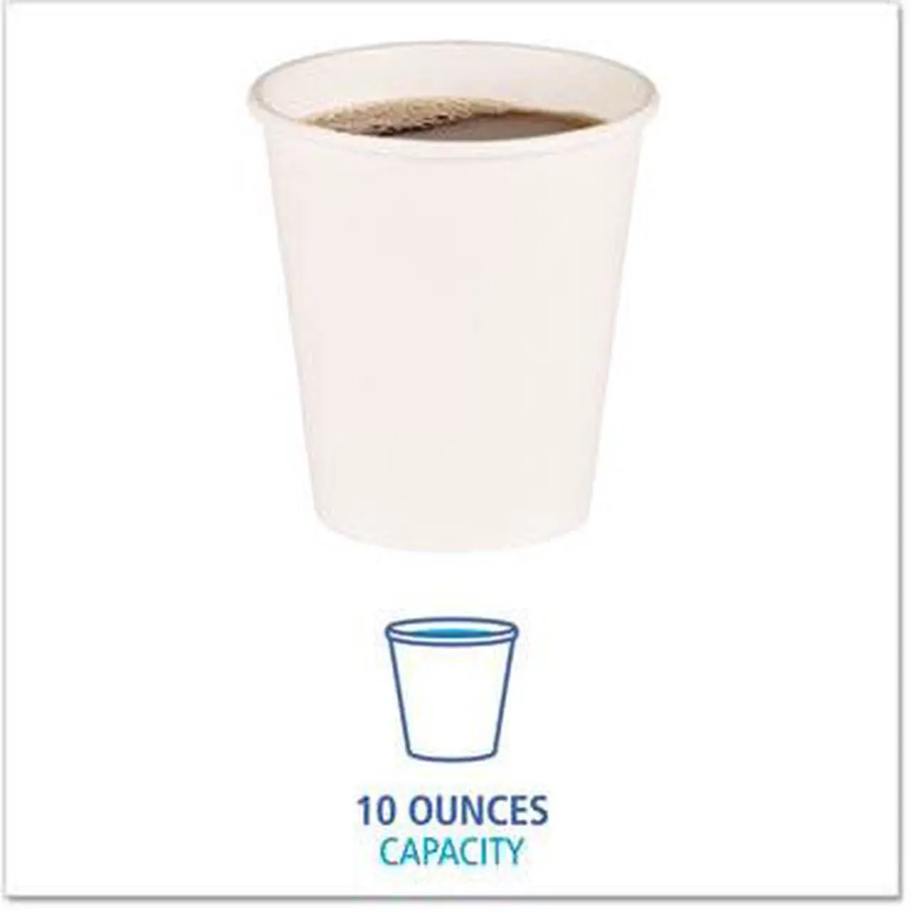 Alt view image 5 of 7 - Boardwalk BWKWHT10HCUP Paper Hot Cups, 10 Ounces