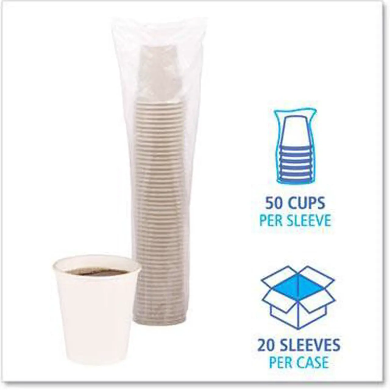 Alt view image 7 of 7 - Boardwalk BWKWHT10HCUP Paper Hot Cups, 10 Ounces