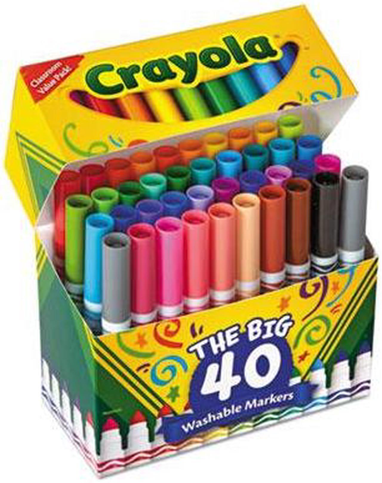 Alt view image 20 of 20 - Crayola Marker,Washable,40/St,Ast 587858