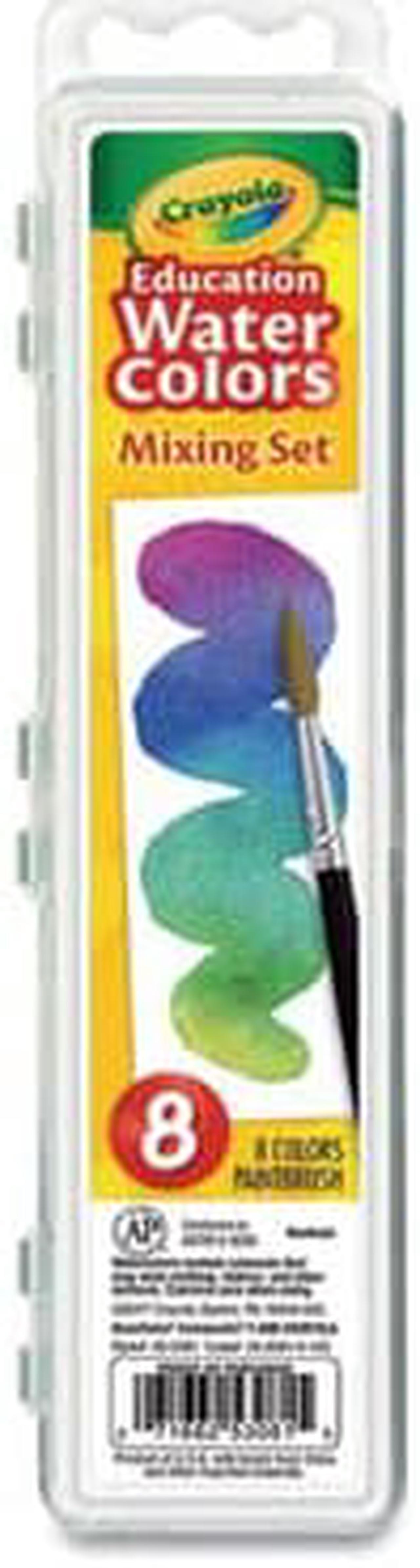 Alt view image 6 of 7 - Crayola Llc Formerly Binney & Smith BIN530081 Watercolor Mixing Set 8 Semi Moist