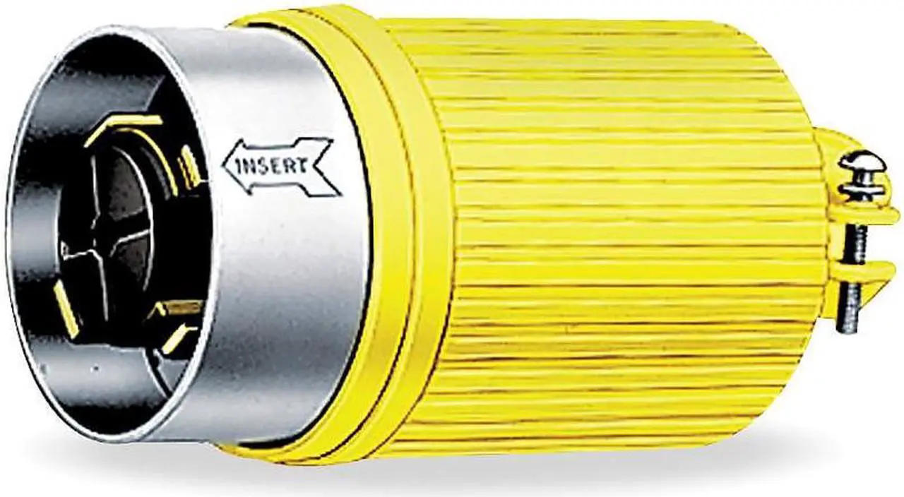 Alt view image 2 of 2 - HUBBELL WIRING DEVICE-KELLEMS HBL26419 Locking Plug, Non-NEMA, 60 A, 600V AC,
