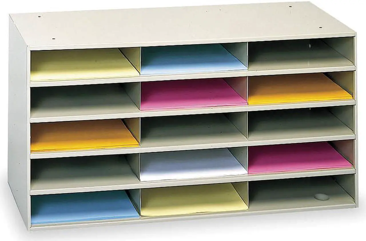 Alt view image 2 of 6 - DURHAM MFG 434-75 Literature Organizer,15 Compartments