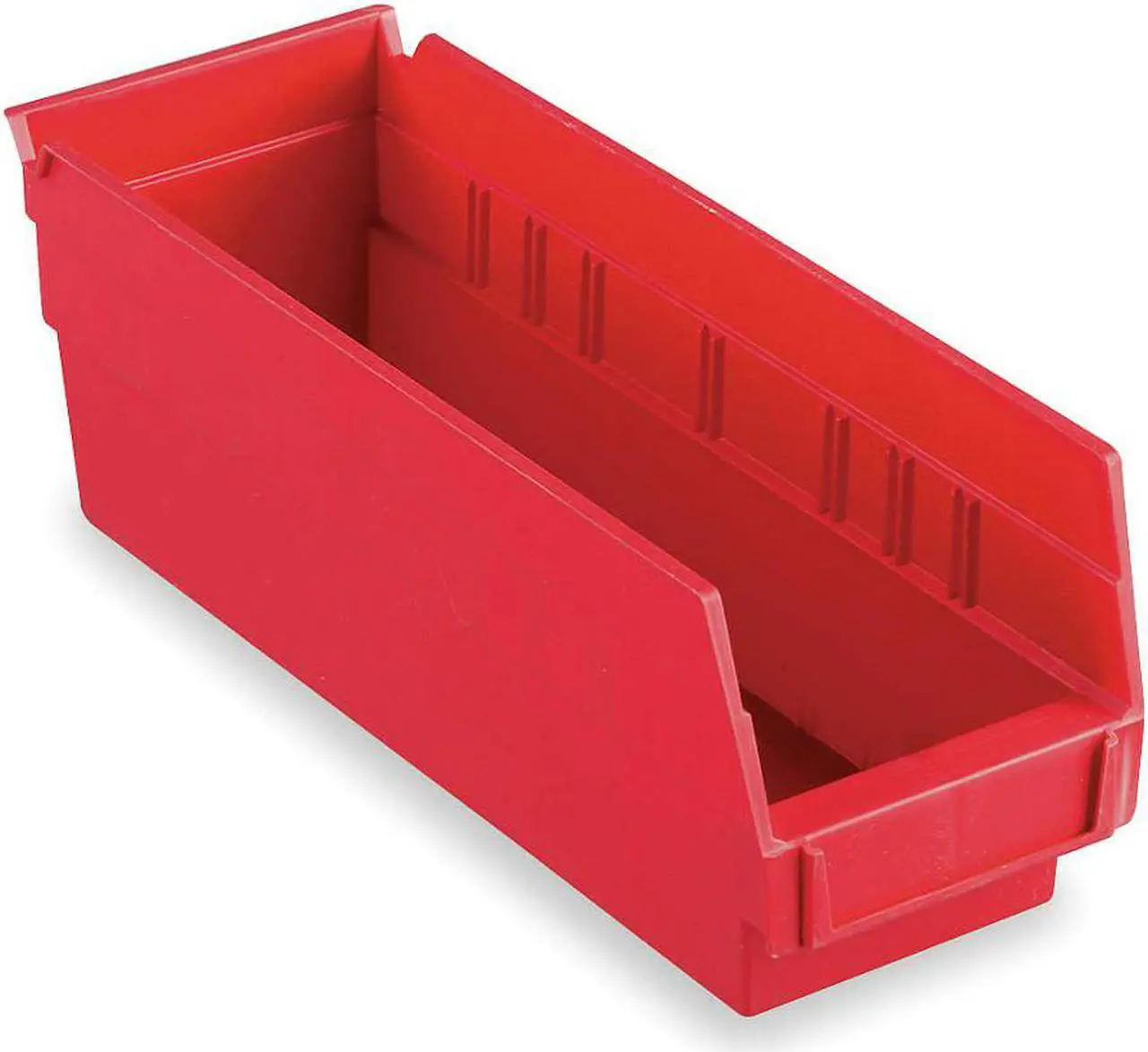 Alt view image 2 of 2 - AKRO-MILS 30120RED Shelf Storage Bin, Plastic, 4-1/8 in W x 4 in H x 11-5/8 in