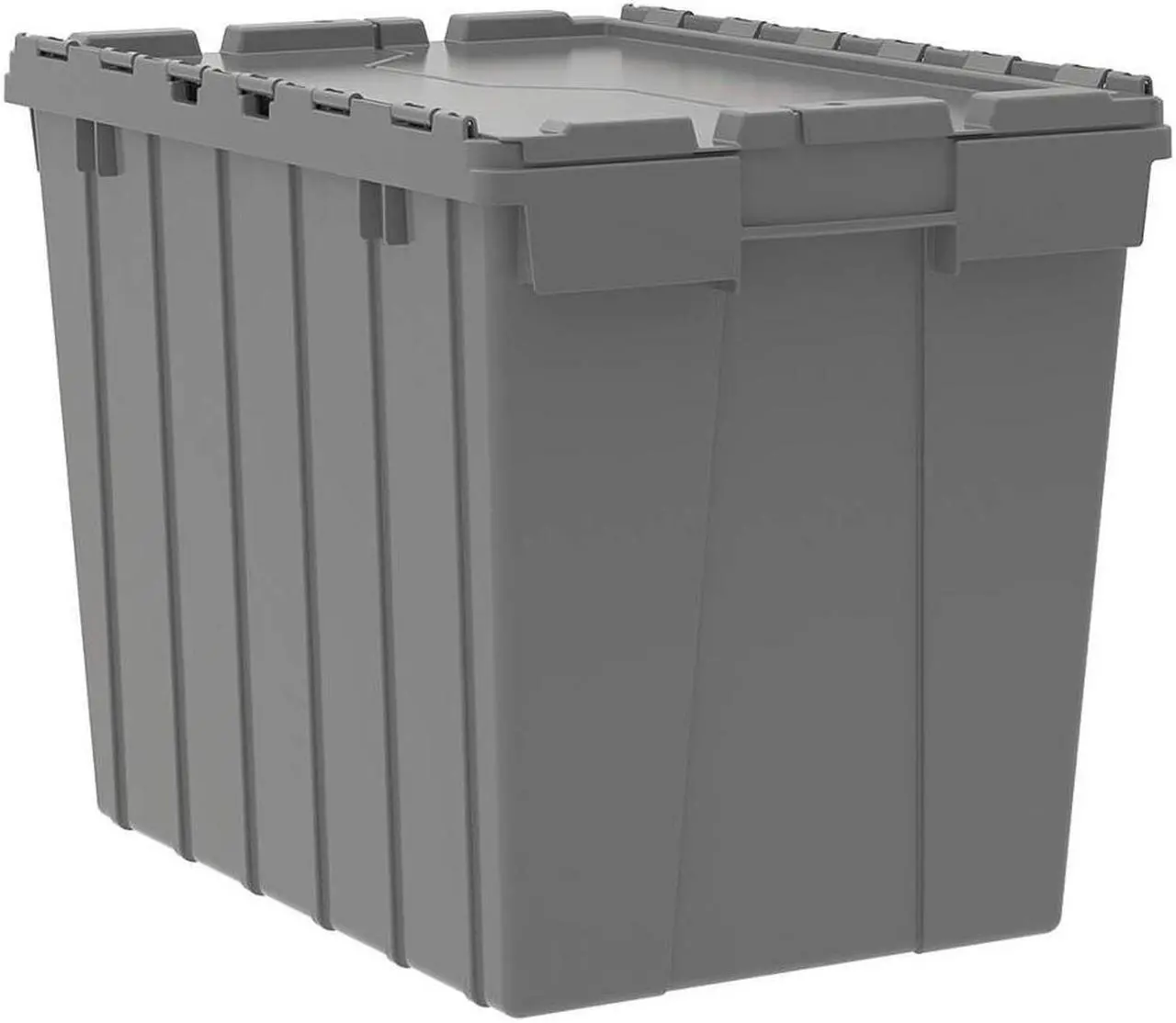 Alt view image 3 of 10 - AKRO-MILS 39170 Attached Lid Container, 2.28 cu. ft., Gray