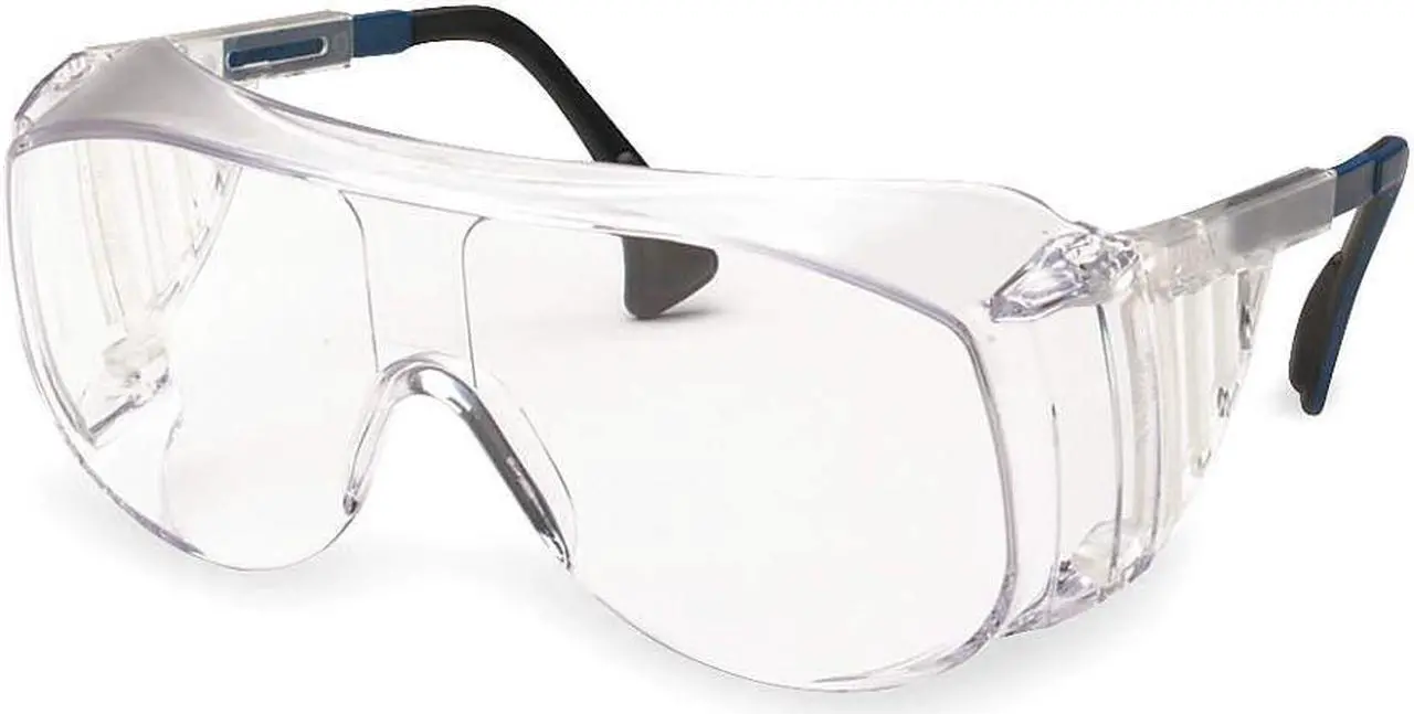 Alt view image 4 of 10 - Uvex 763-S0112 Ultraspec 2001 OTG Safety Eyewear, Clear/Black Frame, Clear Lens