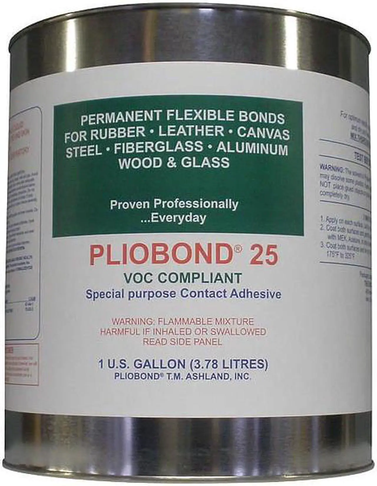 Alt view image 2 of 2 - PLIOBOND PC-425-LV Contact Cement, 25 Series, Tan, 1 gal, Can