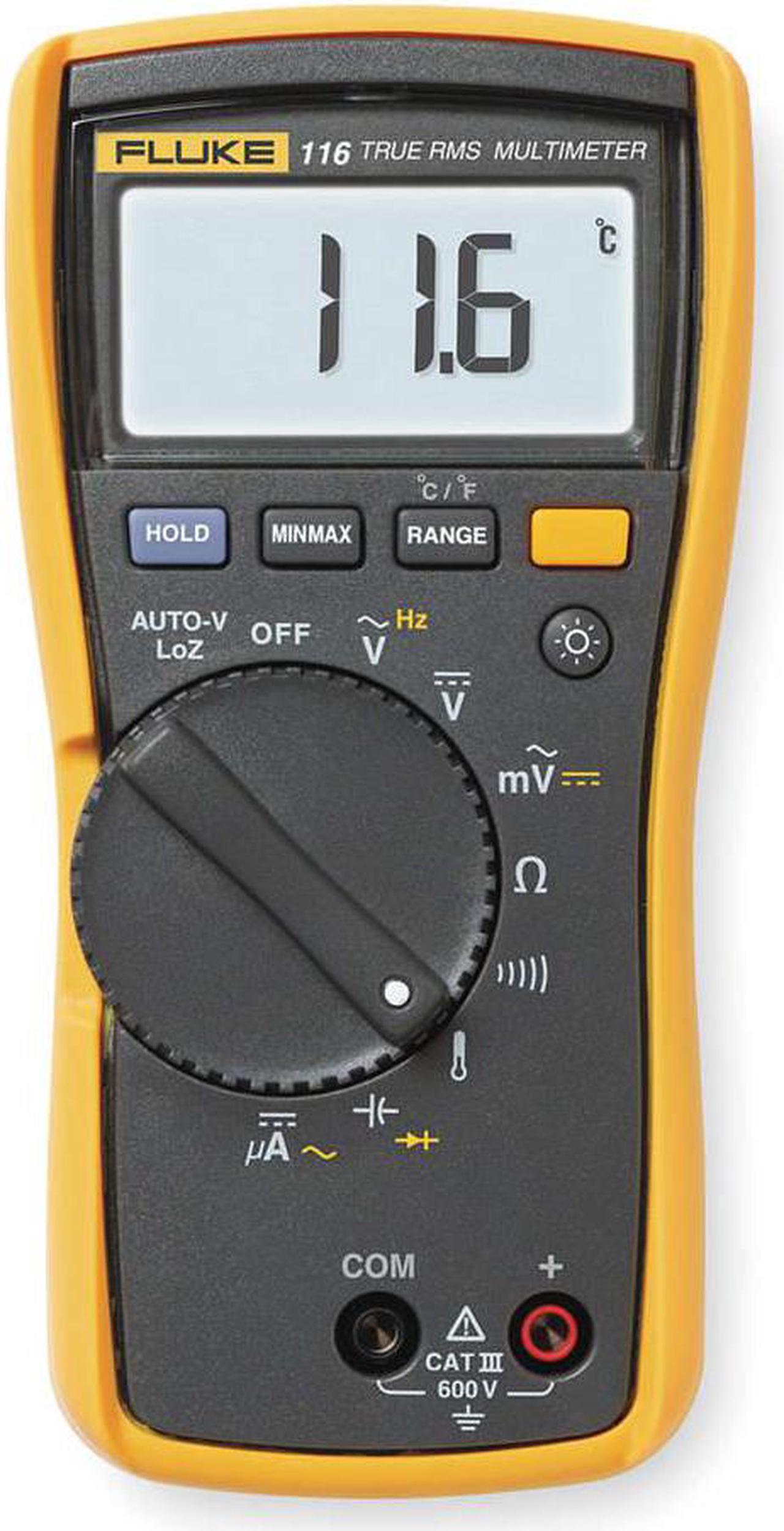 Alt view image 3 of 9 - FLUKE FLUKE-116 Digital Multimeter, 600 Max. AC Volts, 600 Max. DC Volts, 600