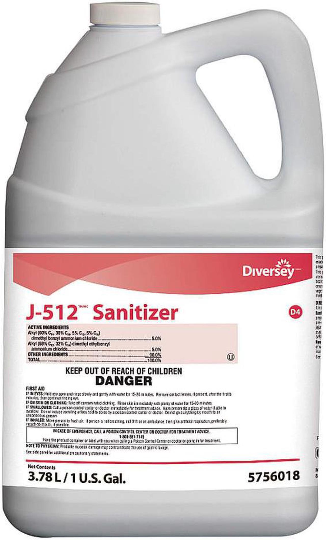 Main image of DIVERSEY 5756018 Sanitizer,Size 1 gal,Net Weight 33oz,PK4