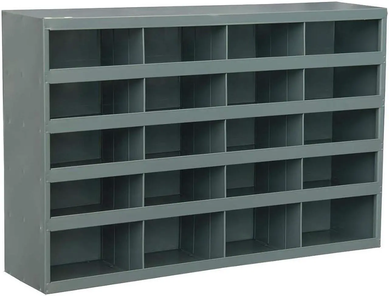 Alt view image 2 of 4 - DURHAM MFG 394-95 Prime Cold Rolled Steel Pigeonhole Bin Unit , 8 1/2 in D x