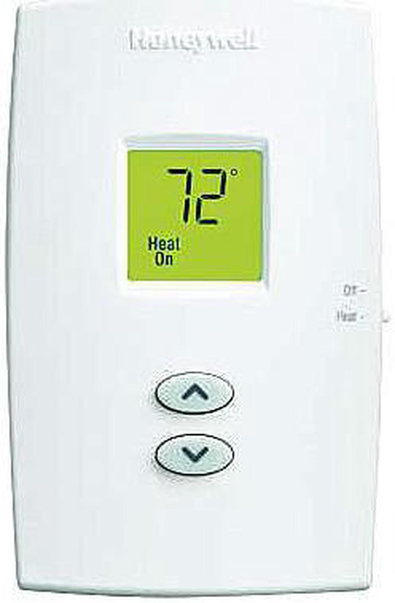 Alt view image 2 of 6 - Honeywell - TH1100DV1000 - PRO 1000 Non-Programmable Vertical Thermostat Heat Only