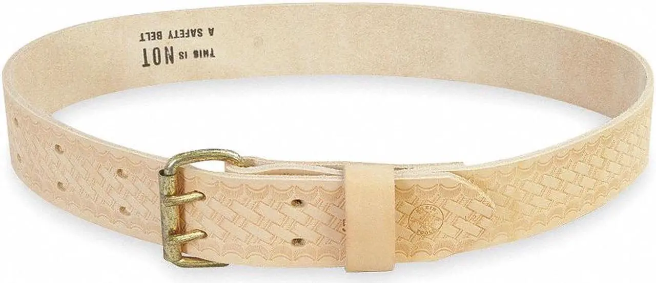 Alt view image 4 of 7 - Klein Tools 409-5415L Heavy-Duty Embossed Leather Tool Belt - Large