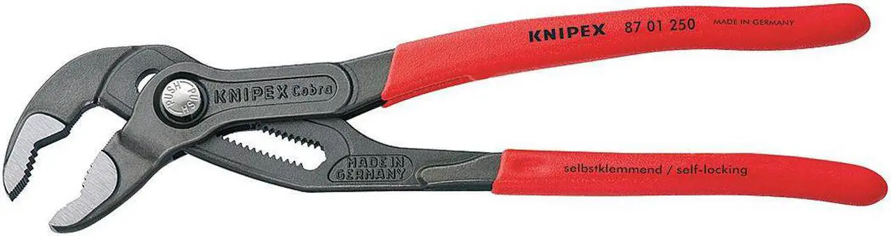 Alt view image 4 of 5 - KNIPEX 87 01 250 10" Knipex Cobra Water Pump Pliers, Plastic Grip
