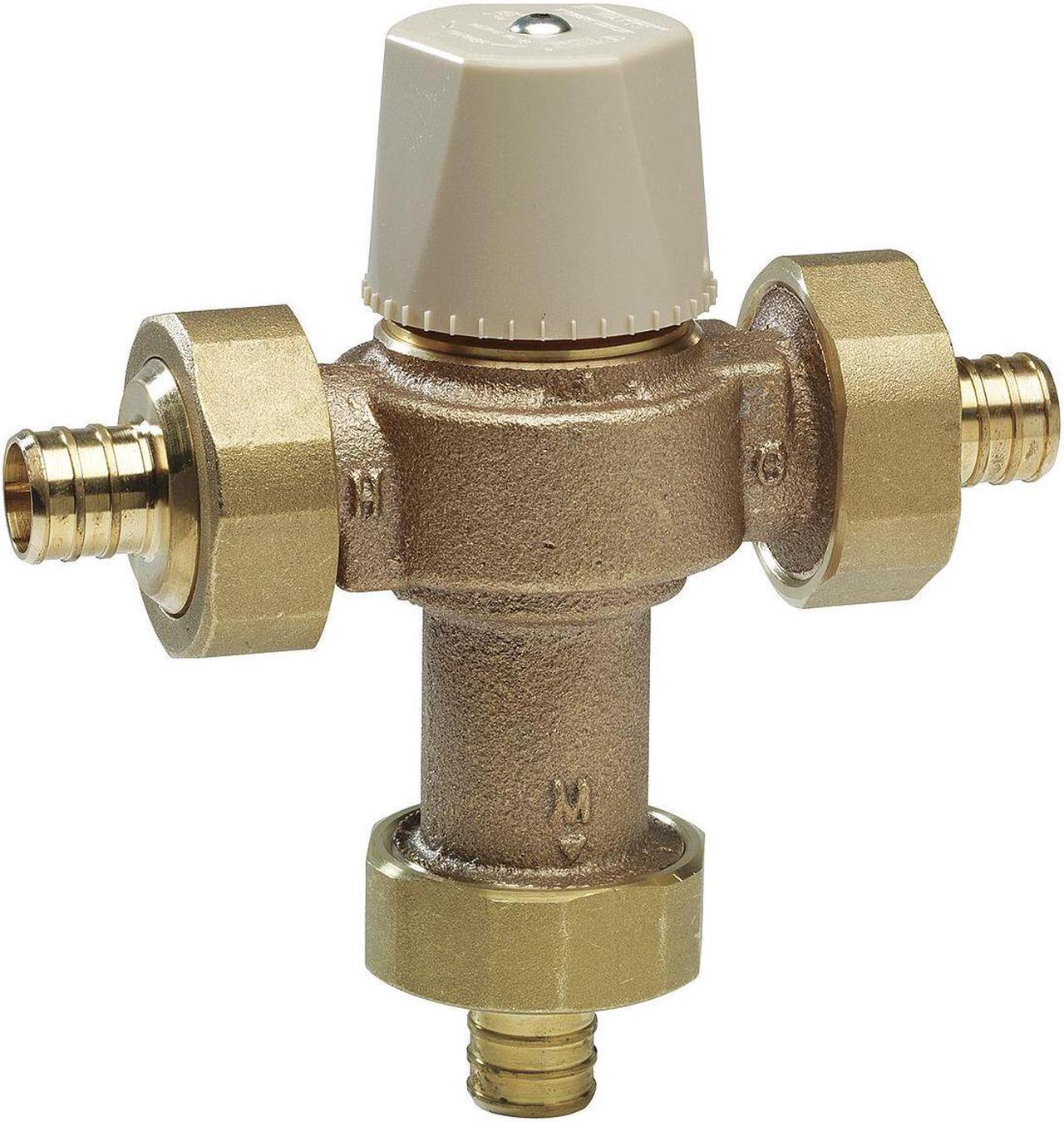 Main image of WATTS 1/2 LF MMV-PEX Mixing Valve,Brass,20 gpm At 125 psi