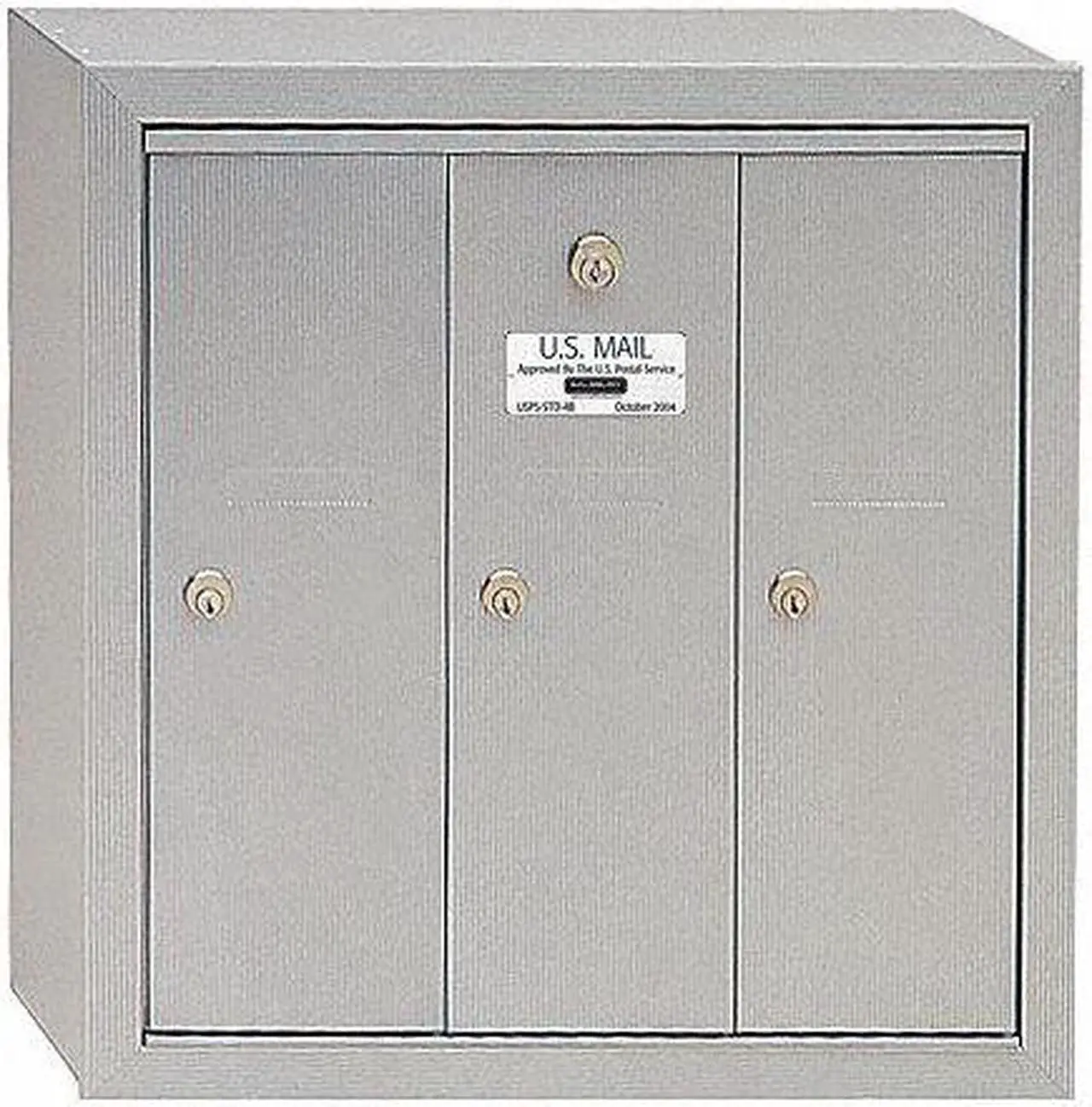 Alt view image 4 of 7 - Salsbury 3503ASU Vertical Mailbox - 3 Doors - Aluminum - Surface Mounted - USPS Access