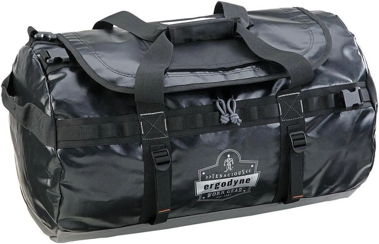 Alt view image 2 of 3 - ARSENAL BY ERGODYNE GB5030L Duffel Bag, Water-Resistant Tarpaulin, Black, 2