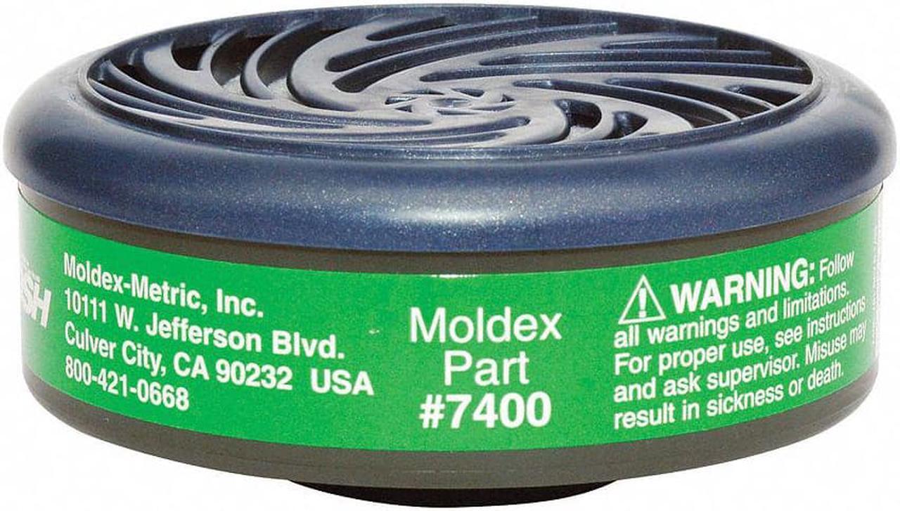 Alt view image 3 of 4 - MOLDEX 7400 Cartridge, 7000, Green, Bayonet, Moldex 7000/7800/9000 Series