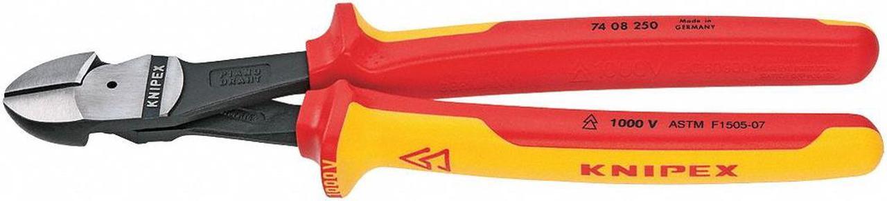Alt view image 2 of 3 - KNIPEX 74 08 250 SBA 10 in 74 High Leverage Diagonal Cutting Plier Standard Cut