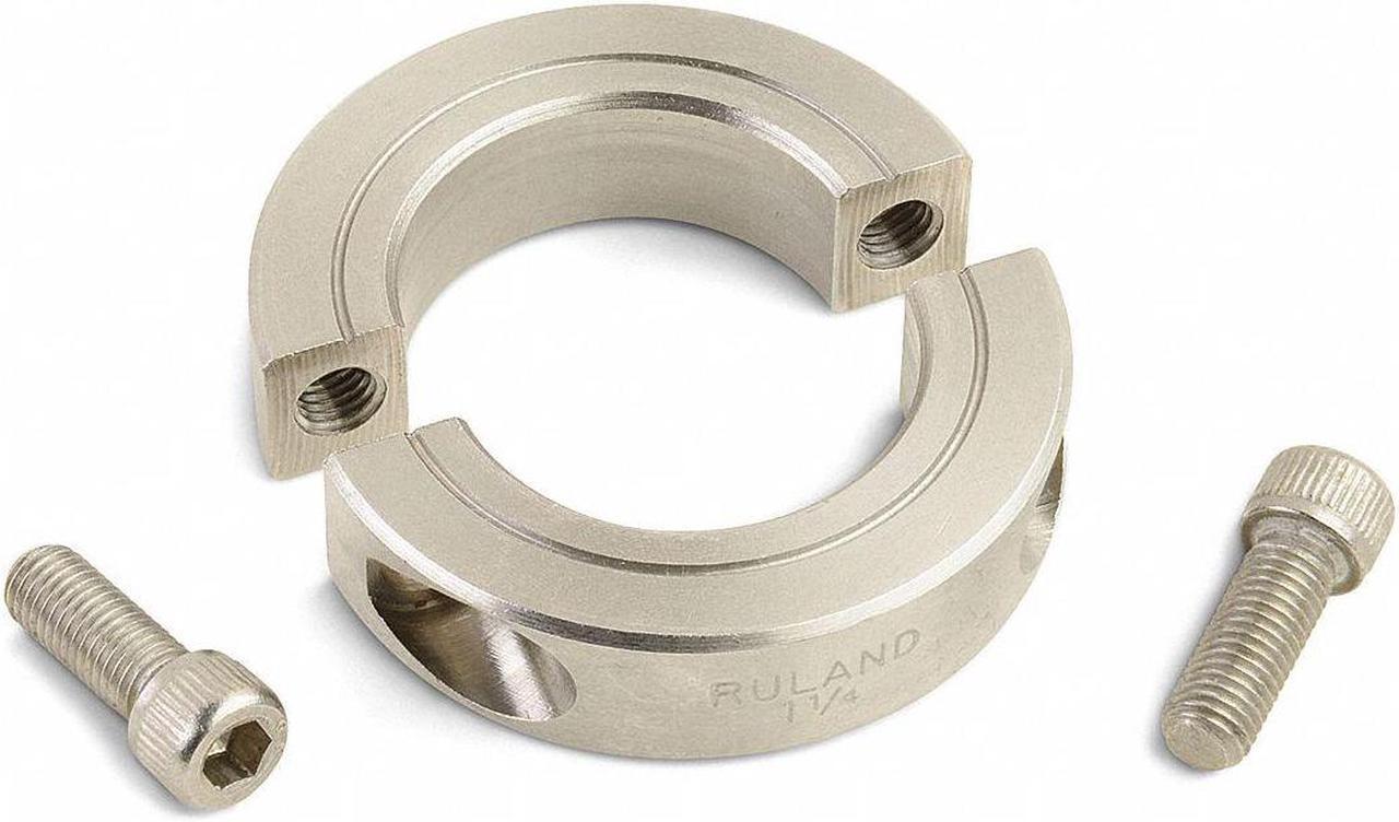 Main image of RULAND SP-14-SS Shaft Collar,Clamp,2Pc,7/8 In,303 SS