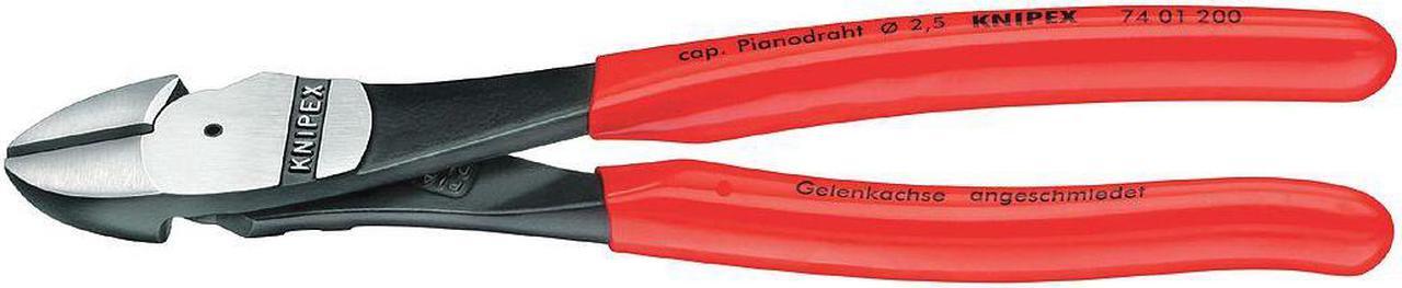 Alt view image 5 of 6 - Diagonal Pliers, High Leverage, 8 In L, Red