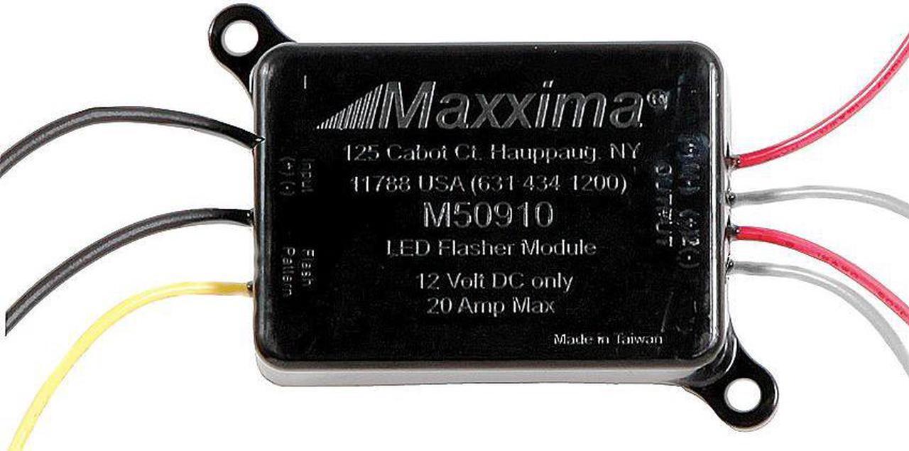 Main image of MAXXIMA M50910 Automotive Flasher, 12.8V DC Volt Rating, Blunt Cut Wires