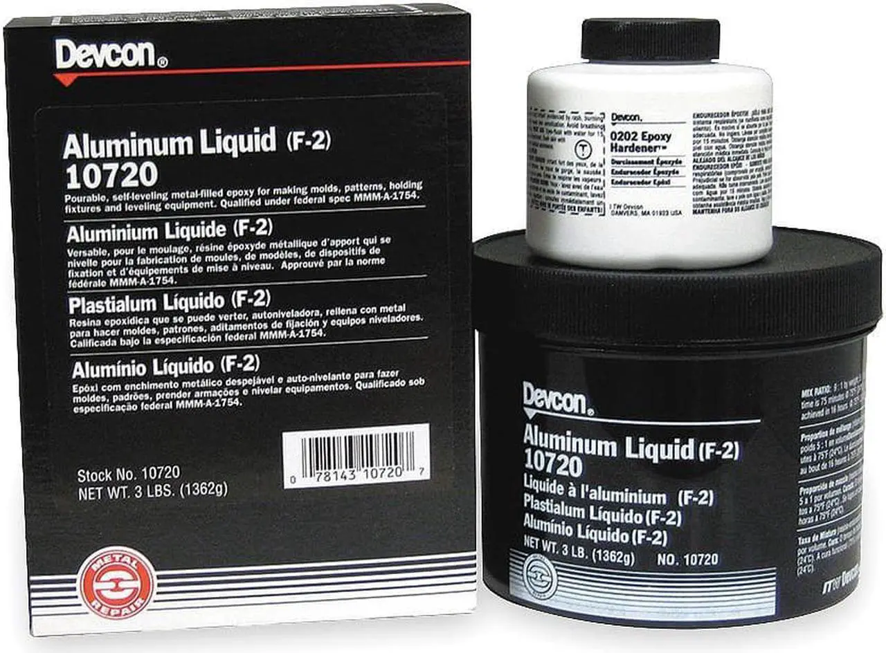 Alt view image 5 of 8 - DEVCON 10720 Epoxy Adhesive, 10720 Series, Gray, Pail, 5:01 Mix Ratio, 16 hr
