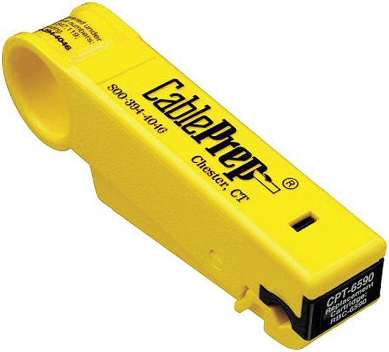 CablePrep CPT-6590-1S Drop Cable/Coax Cable Stripper, RG6/RG59