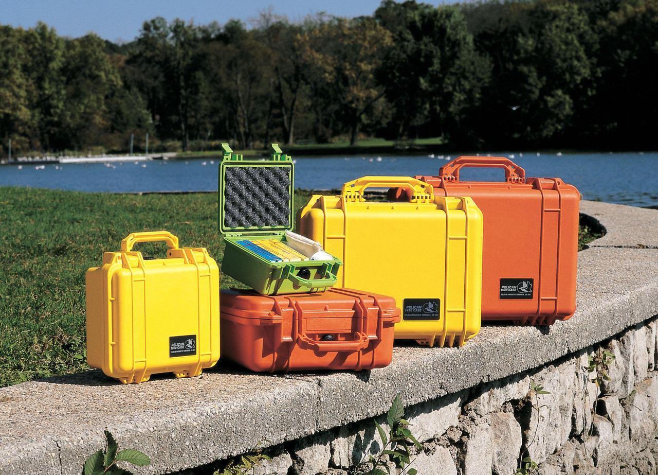 Alt view image 11 of 18 - Pelican Products 1400-000-240 Case with Foam - Yellow