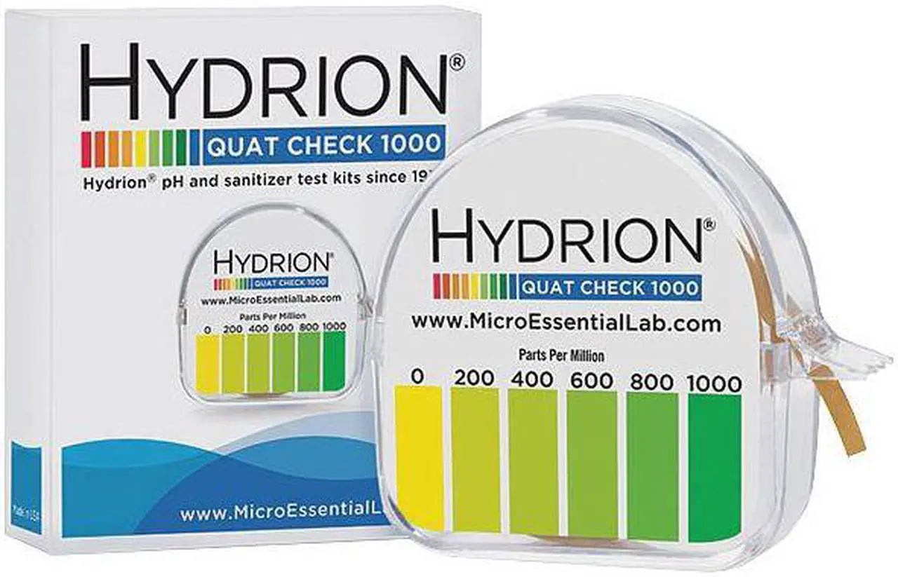 Alt view image 2 of 5 - HYDRION QC-1001 Test Paper,Dispensor,0-1000 ppm,PK10