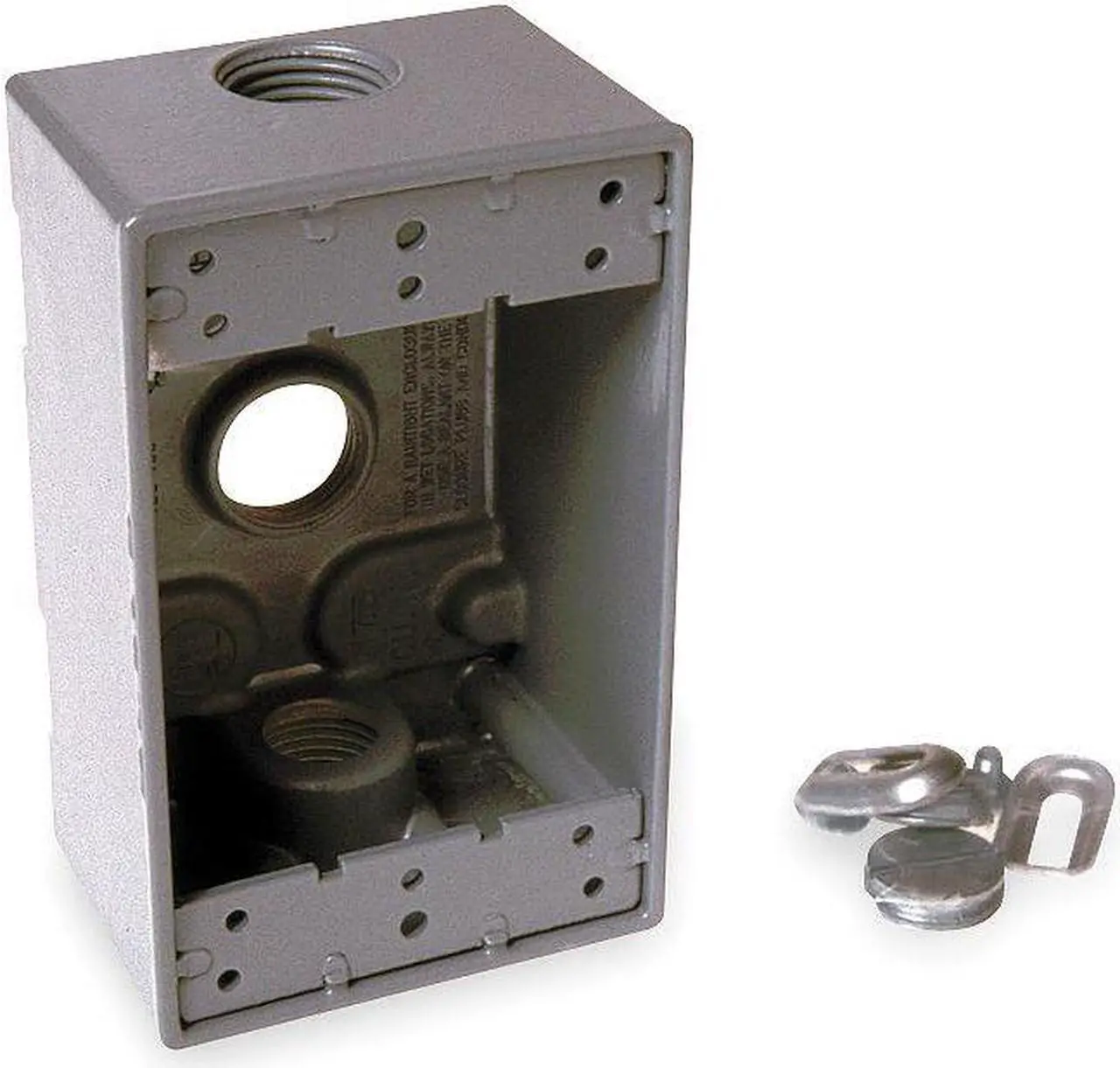 Main image of BELL OUTDOOR 5320-0 Weatherproof Electrical Box, 1 Gang, 1/2 in Hub Size, 3