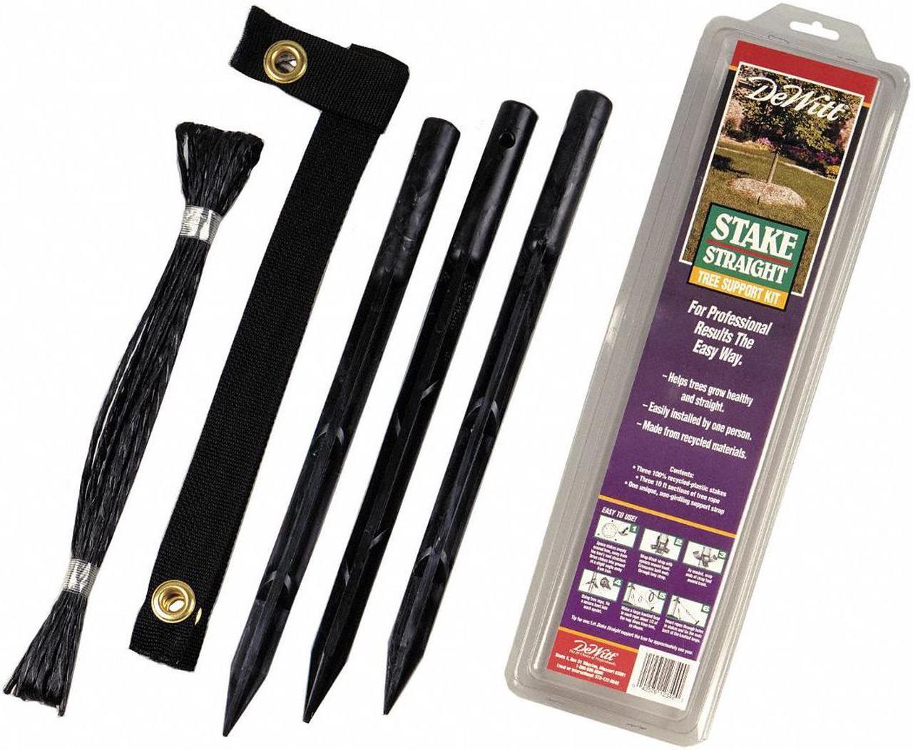 Alt view image 2 of 4 - DEWITT RS15 Tree Stake Kit, Polypropylene, Black
