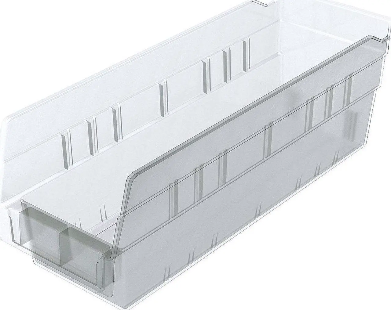 Alt view image 2 of 2 - AKRO-MILS 30120SCLAR Clear Shelf Bin, 11-5/8"L x 4-1/8"W x 4"H, Load Capacity: