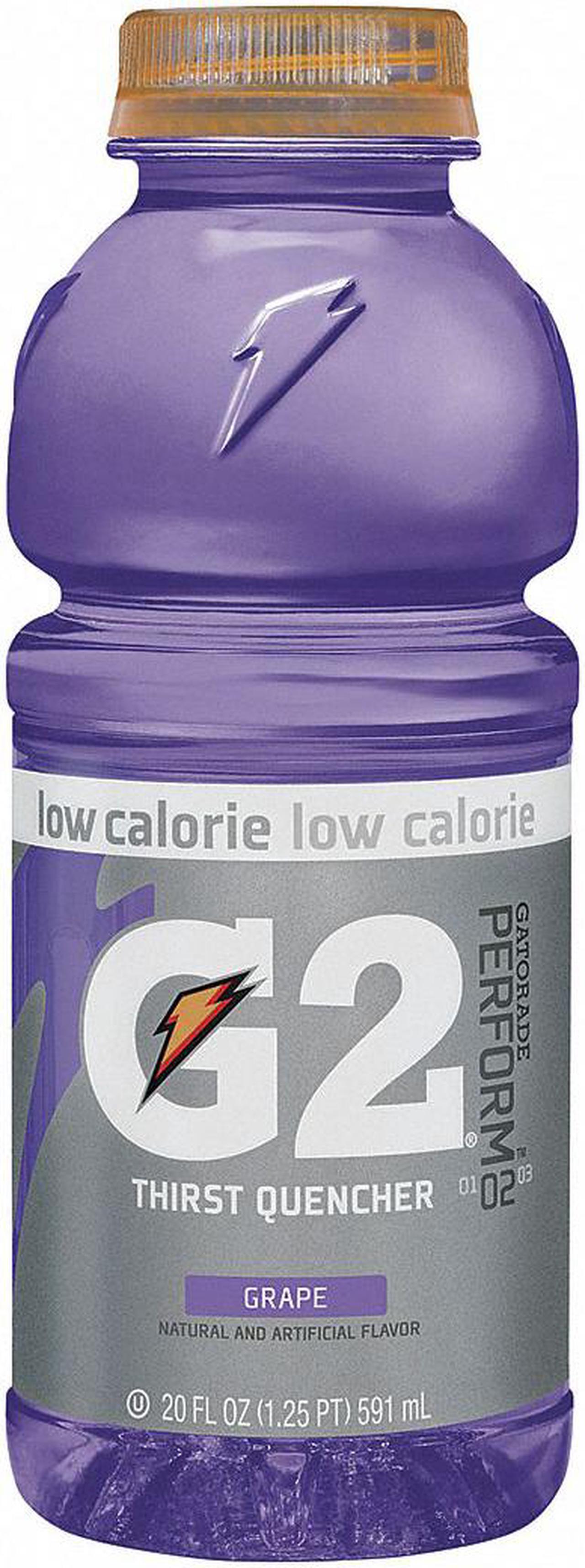 Alt view image 2 of 5 - Gatorade G2 Perform 02 Low-Calorie Thirst Quencher Grape 20 oz Bottle 24/Carton