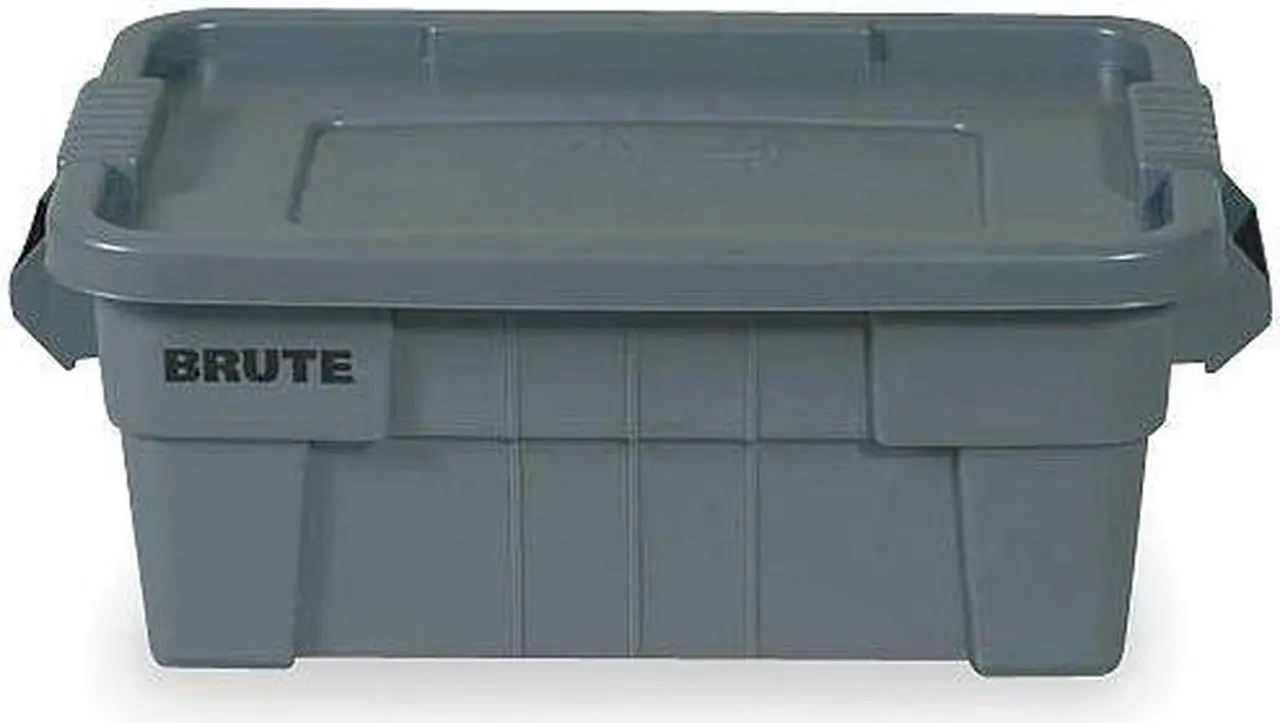 Main image of RUBBERMAID COMMERCIAL FG9S3000GRAY Storage Tote W/ Lid, 14 gal, 27-7/8 in L,