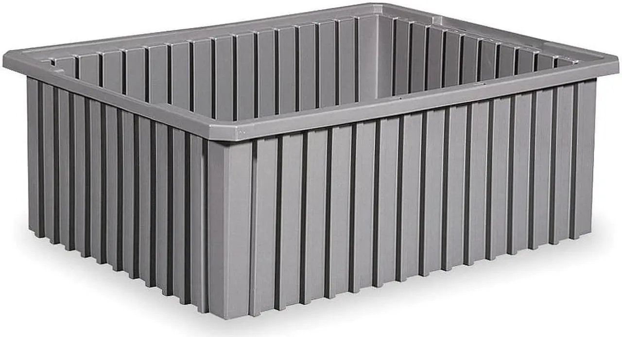 Alt view image 2 of 6 - AKRO-MILS 33164GREY Industrial Grade Polymer, Divider Box, Gray, 16 1/2 in L, 4