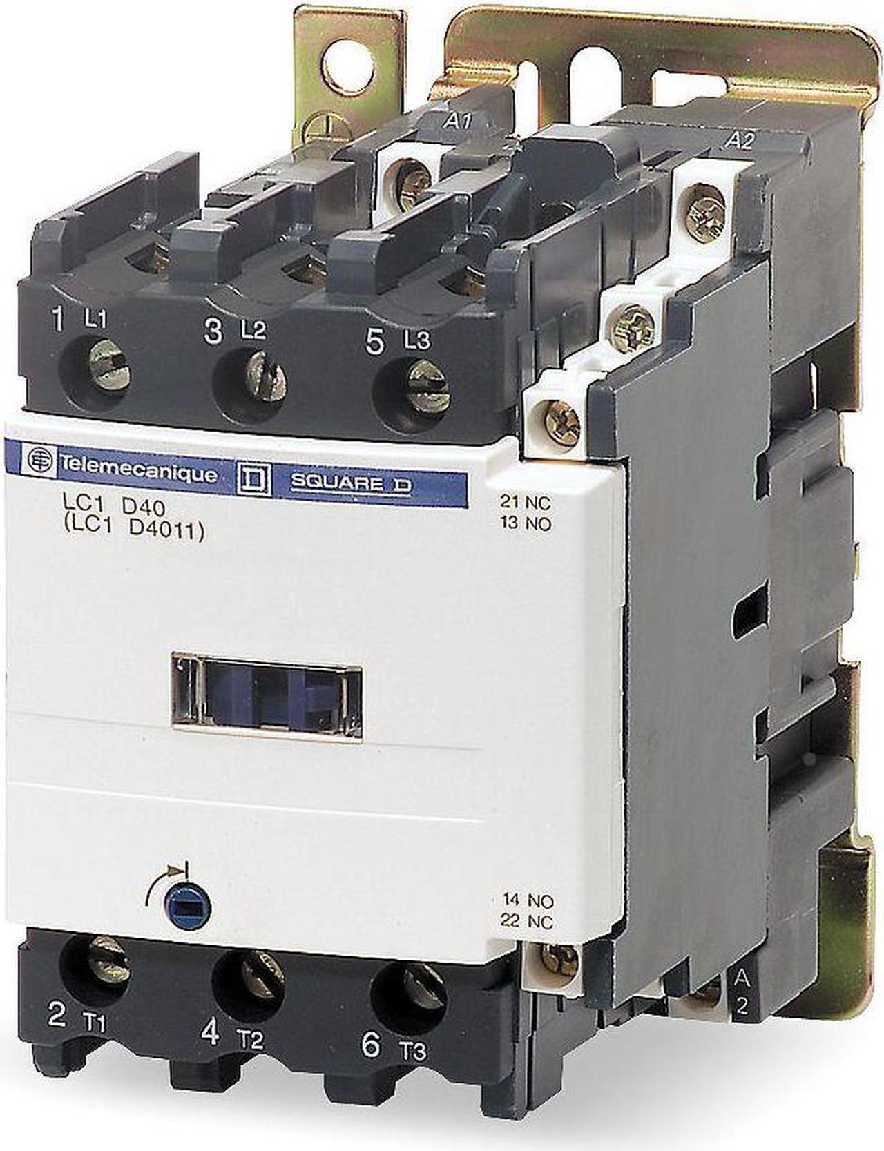 Main image of SCHNEIDER ELECTRIC LC1D50AT7 IEC Magnetic Contactor, 3 Poles, 480 V AC, 50 A,