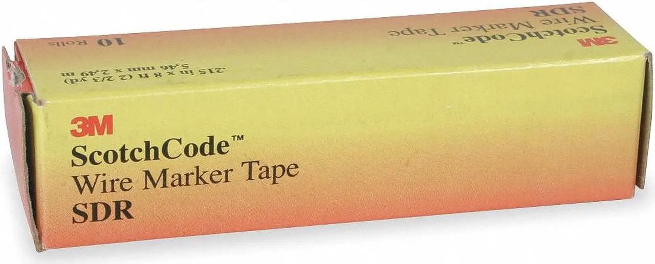 Alt view image 2 of 2 - 3M ScotchCode Wire Marker Tape Refill Roll, SDR09, 10 rolls numbering 0 thru 9