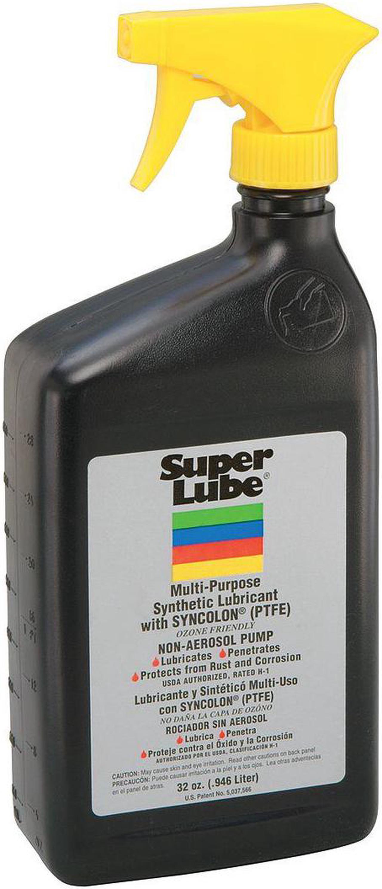Main image of SUPER LUBE 51600 Multipurpose Lubricant, 1 qt., Spray Bottle, Synthetic Oil,