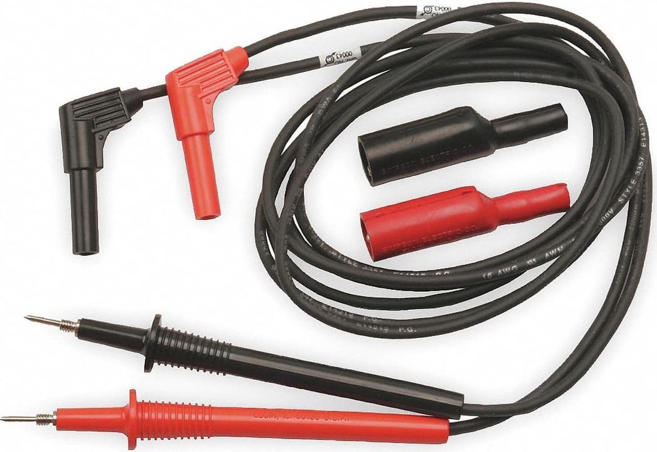 Alt view image 3 of 4 - SIMPSON ELECTRIC 00043 Test Lead,Black/Red,PR