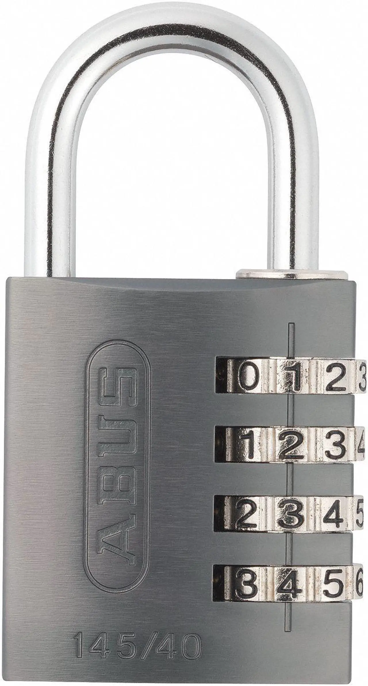 Main image of ABUS 145/40 Black Combination Padlock,Side,Black/Silver