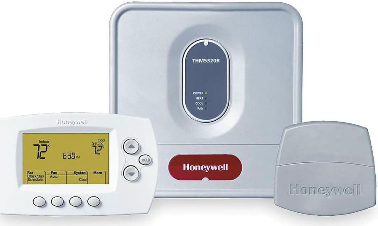 Alt view image 6 of 10 - Honeywell YTH6320R1001 Wireless Thermostat System Kit With Programmable Thermostat