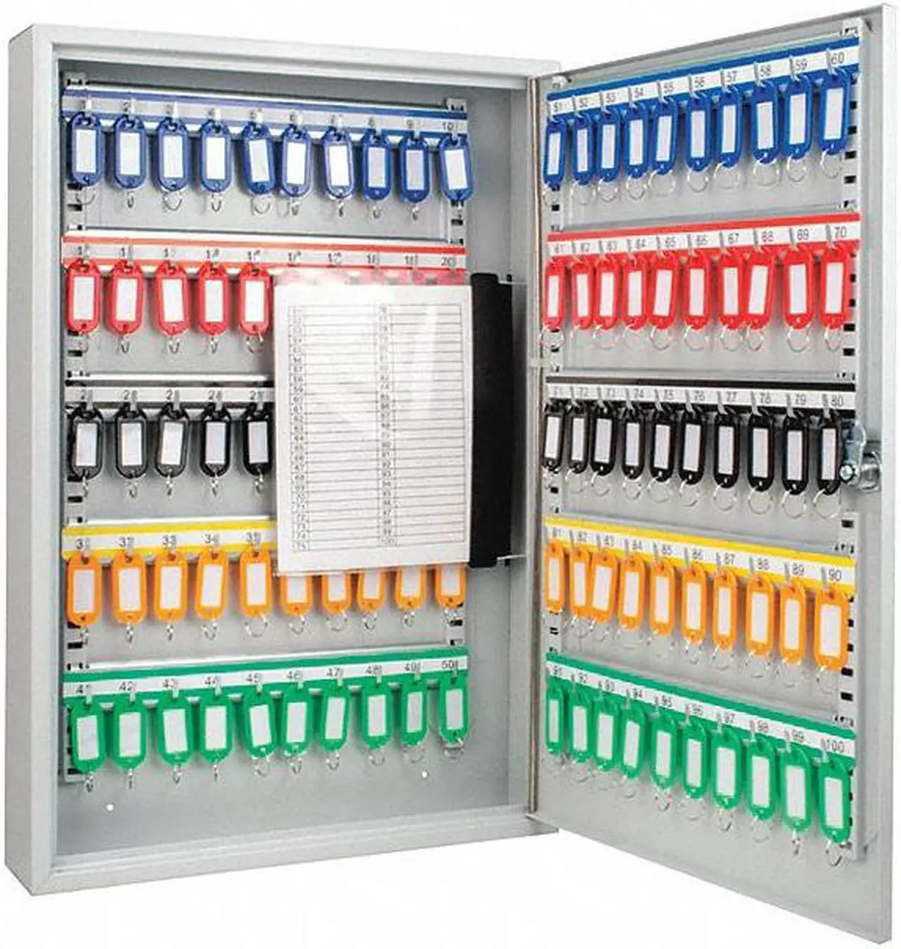 Alt view image 9 of 14 - 100 Position Key Cabinet with Key Lock