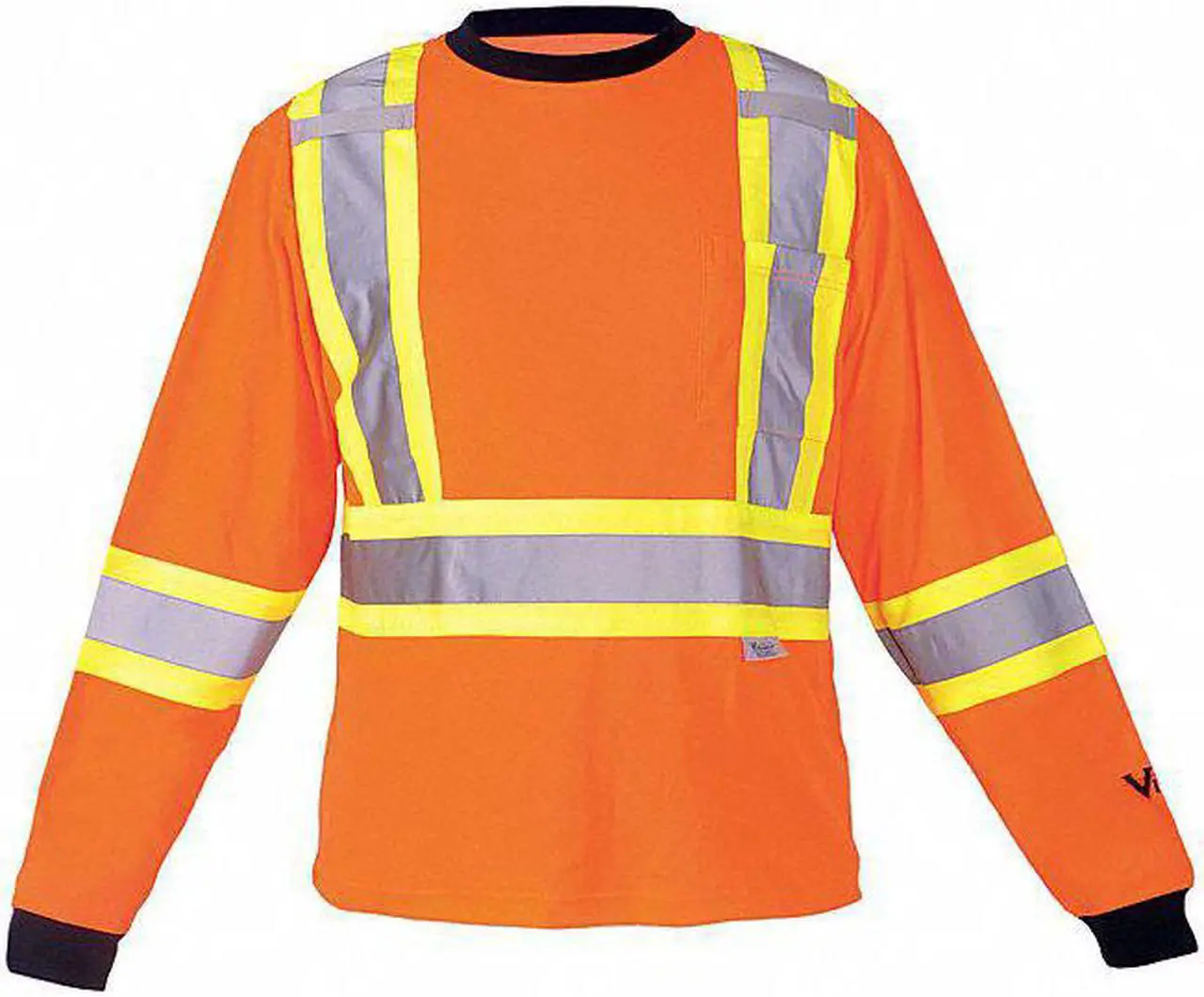 Main image of VIKING 6015O-XXXXL Viking Safety Poly/Cotton LS T-Org