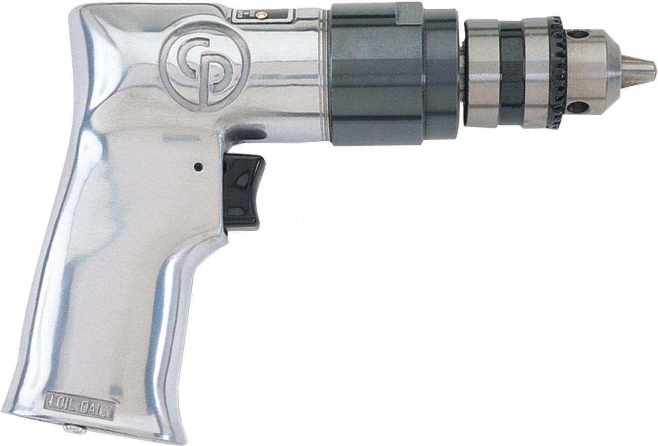 Main image of Chicago Pneumatic Drill,Air-Powered,Pistol Grip,3/8 in  CP785
