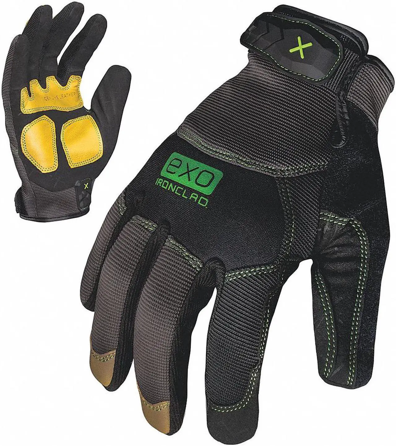 Alt view image 2 of 3 - IRONCLAD PERFORMANCE WEAR EXO2-MLR-02-S EXO Mechanics Gloves, Genuine Leather