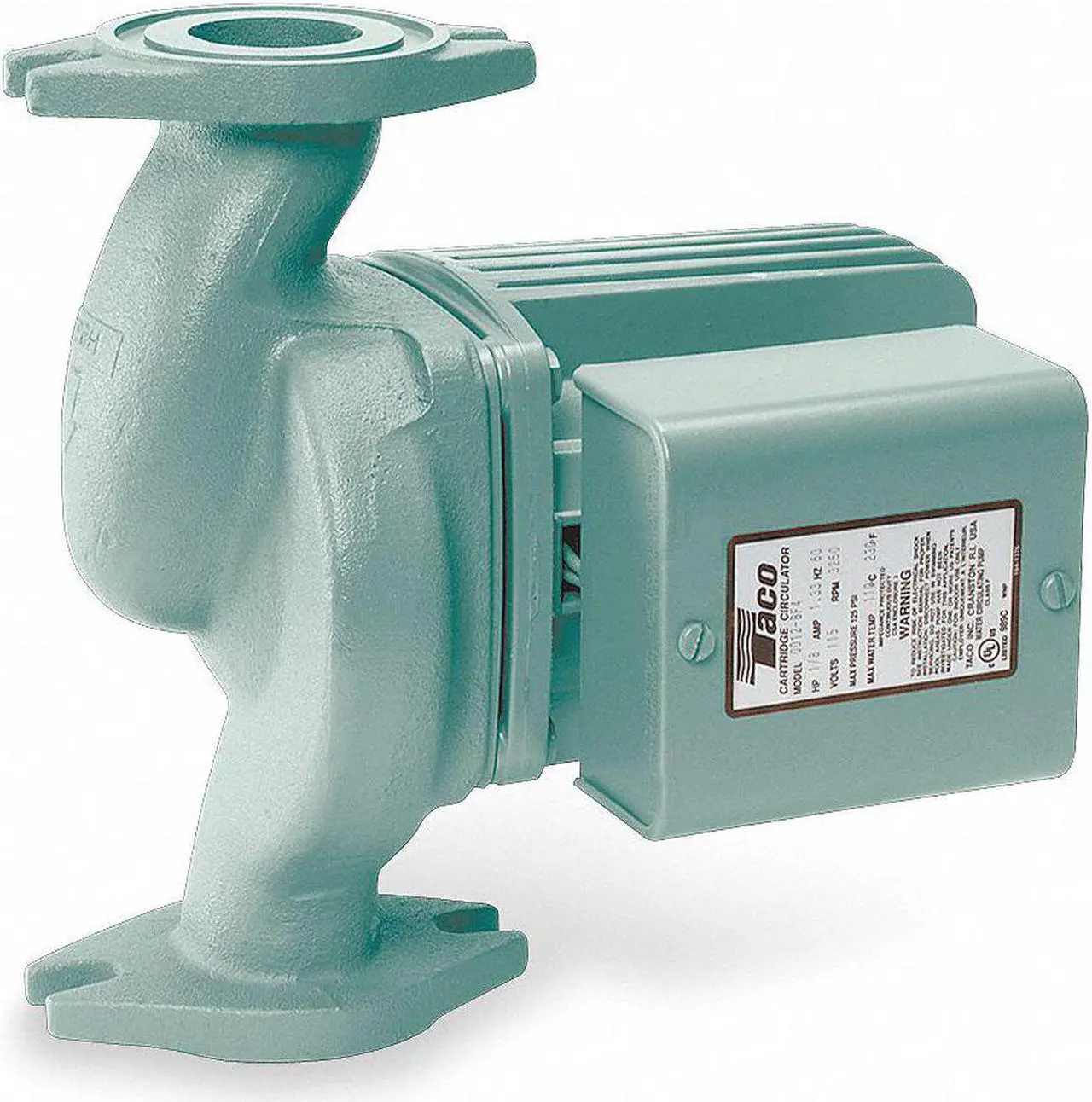 Alt view image 2 of 4 - TACO 0010-F3 Hydronic Circulating Pump, 1/8 hp, 115V, 1 Phase, Flange Connection