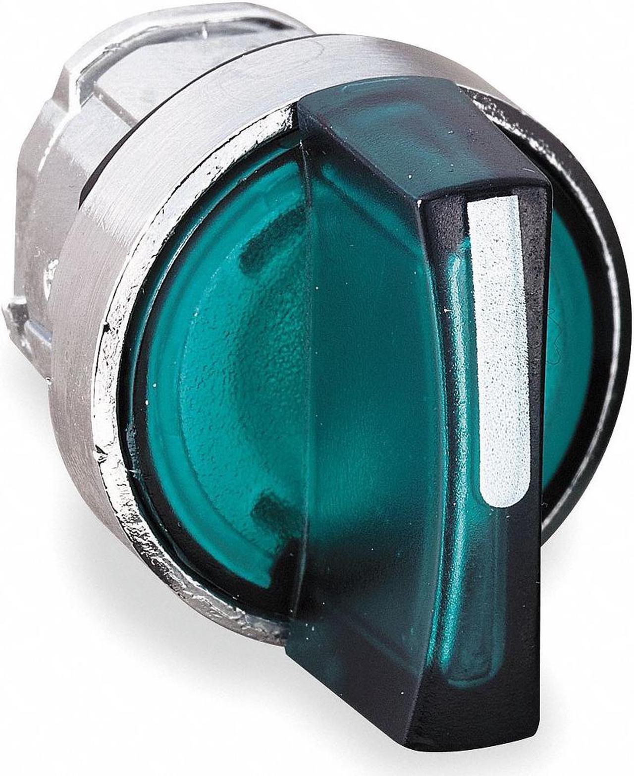 Alt view image 3 of 4 - SCHNEIDER ELECTRIC ZB4BK1733 Illum Selector Switch,3 Pos,22mm,Green