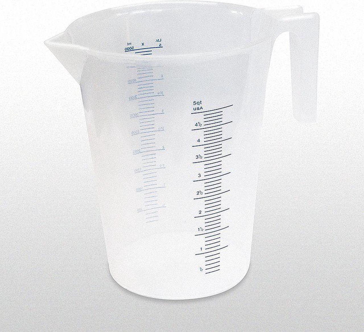 Alt view image 4 of 4 - Measuring Container, Fixed Spout, 5 Quart