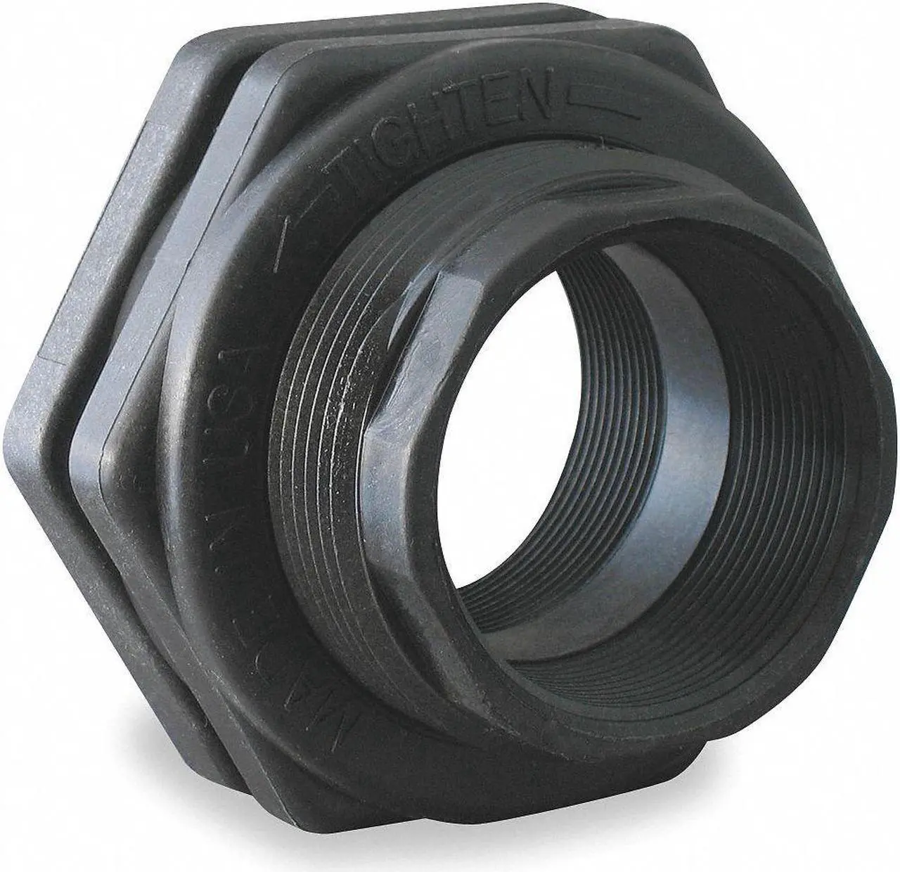 Main image of BANJO TF150 Bulkhead Tank Fitting, Polypropylene, 1-1/2 in FNPT x 1-1/2 in